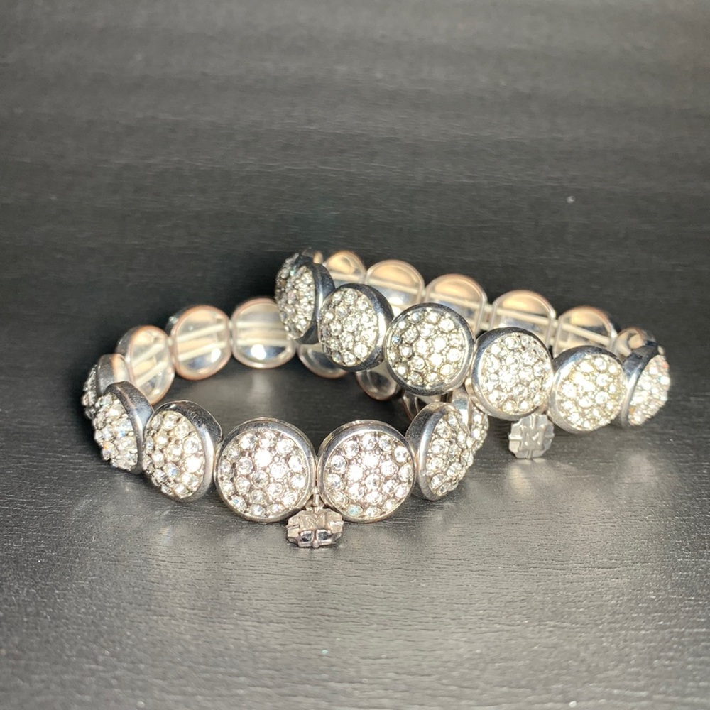 Vintage Silver Rhinestone Bracelets